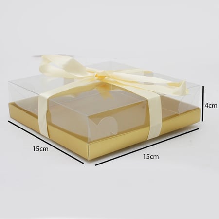 علب توزيعات شفافة