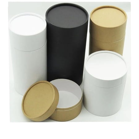 علب عطور اسطوانية  بعدة الوان