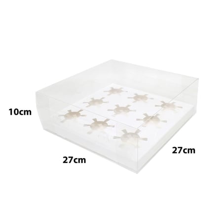 علب كب كيك شفافة