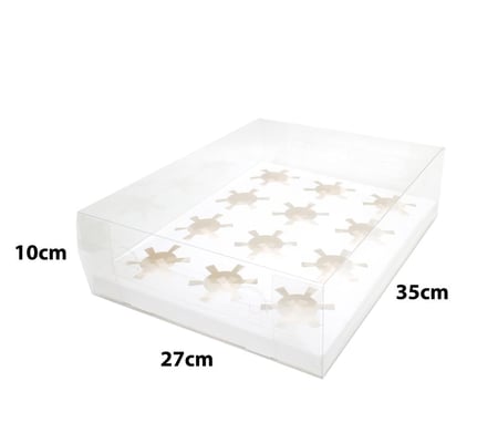 علب كب كيك شفافة