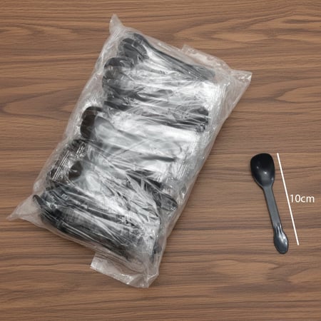 ملاعق حلى بلاستيك مغلفة