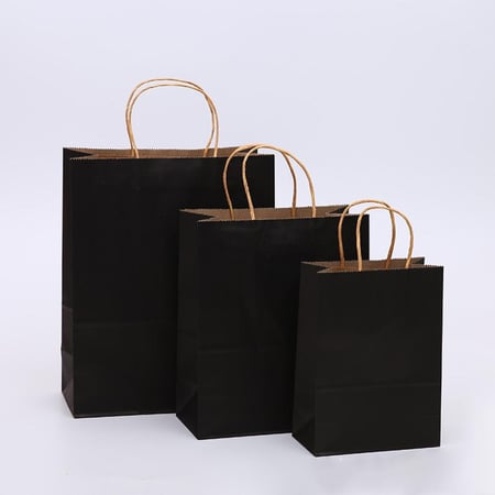 أكياس ورقية لون أسود
