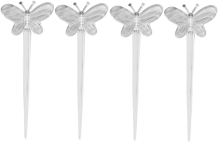 تغريسات شفافة لتزيين المشروبات والحلويات على شكل فراشات - 150 حبة