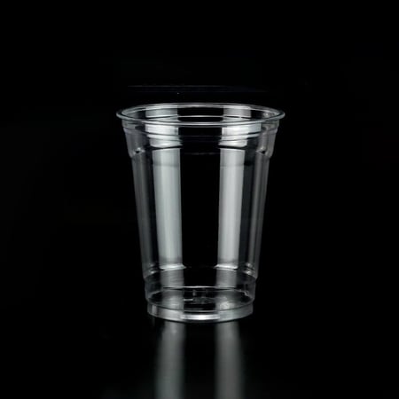 أكواب عصير بلاستيك شفافة