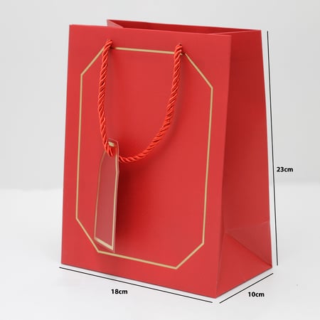 أكياس هدايا بإطار ذهبي