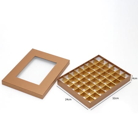 علب شوكولاتة مقسمة 48 قطعة