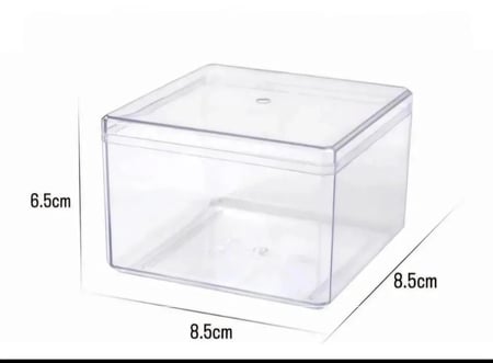 علب حلى اكرليك بغطاء منفصل