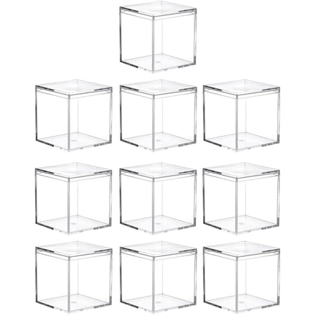 علب اكريلك بغطاء متصل