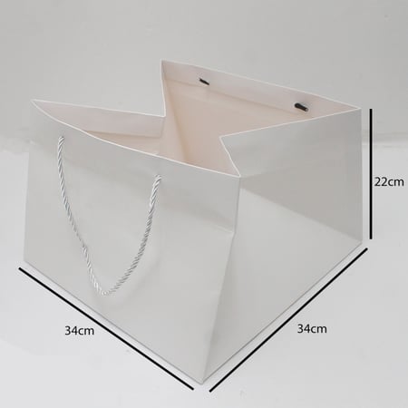 أكياس ورقية لون أبيض