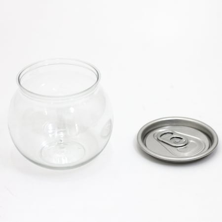 علب حلويات ومشروبات بغطاء معدني كبس