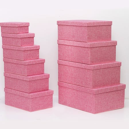 طقم علب هدايا خيش بعدة الوان