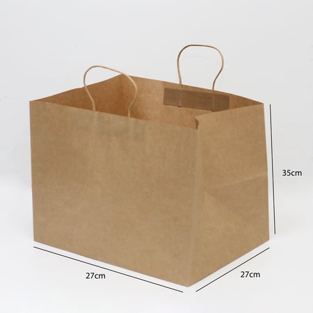 أكياس ورقية لون كرتوني