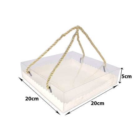 علب كيك بلاستيك شفافة