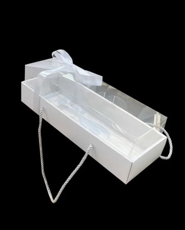 بوكس حلويات بغطاء شفاف مرتفع