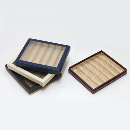 علب شوكولاتة فاخرة 6 قطع بنافذة شفافة