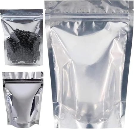 أكياس قهوة بواجهة شفافة