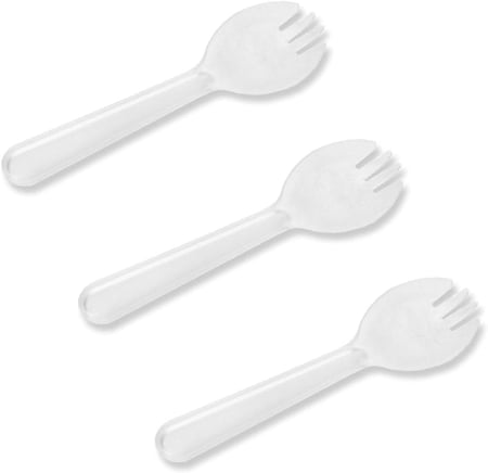 شوك حلا بلاستيك مكس معلقة مع شوكة