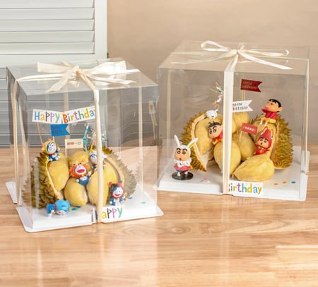 علب كيك تورته شفافة بعدة مقاسات الوان