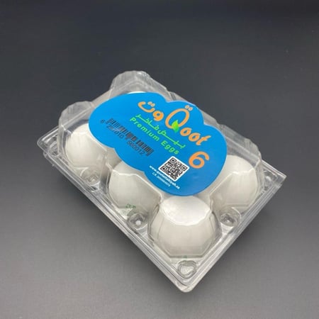 طبق بيض 6 حبة