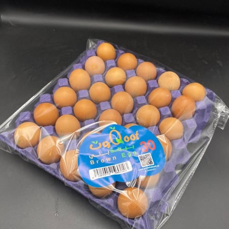 طبق بيض بني 30 حبة مقاس وسط