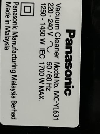 رأس دينمو مكنسة باناسونيك أصلي متوافق مع جميع مكانس باناسونيك برميل