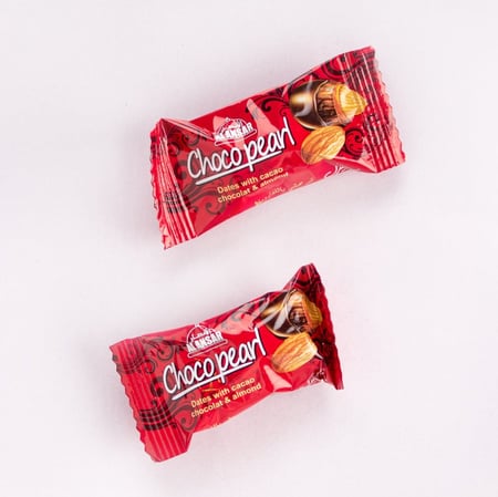 كرتون تمر بالشوكولا واللوز 500 جرام(12 علبه)