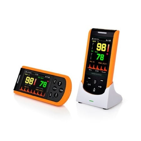جهاز قياس نسبة الأكسجين بالدم محمول باليد مع شاحن (للأطفال)  Hand-Held Pulse Oximeter  Wrap pediatric