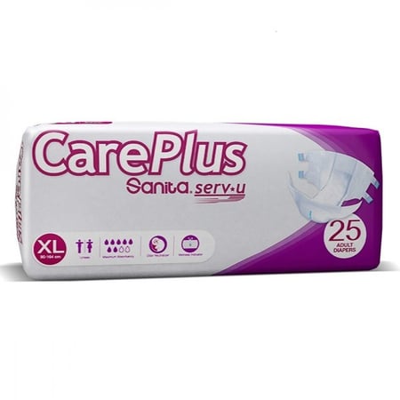 حفائظ كير بلاس من سانيتا 25 حبه للبالغين كبير جداً X-Large