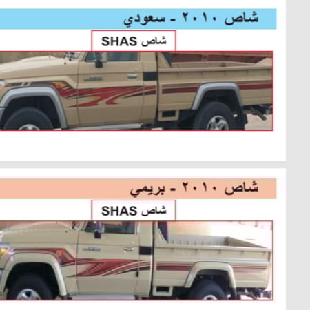 خط شطرطونات شاص و جيب ربع 2010