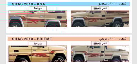 خط شطرطونات شاص و جيب ربع 2010