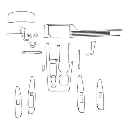 كامري 2025 حمايه PPF الداخليه قص الكتروني LE