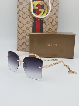 نظارات قوتشي الجديدة | تصميم فراشة مع سلسلة أنيقة