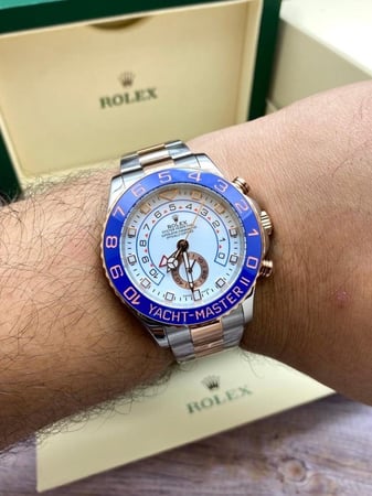 رولكس يخت ماستر تو روز قولد هاي كواليتي