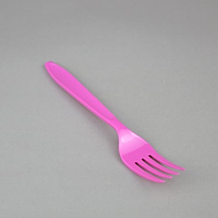 شوكة - بلاستيك - شوكات - زهري - جمله - بلاستكيات - وردي