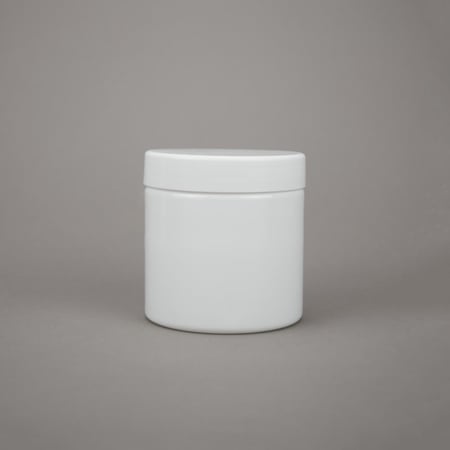 برطمان اسطواني ابيض كامل 350 مل