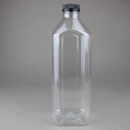 عبوة مستطيل شفاف 1.5 لتر