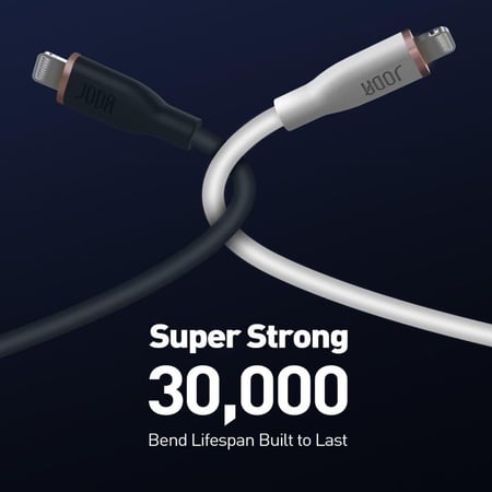 جودا - كيبل SLIP تايب سى الى لايتننج يدعم 60W بطول 1m