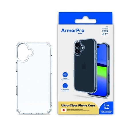ارمور برو - جراب حماية ايفون 16 - شفاف