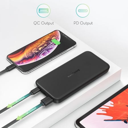 راف باور بطارية  بايونيير 10,000 ملي امبير بي دي 18 واط