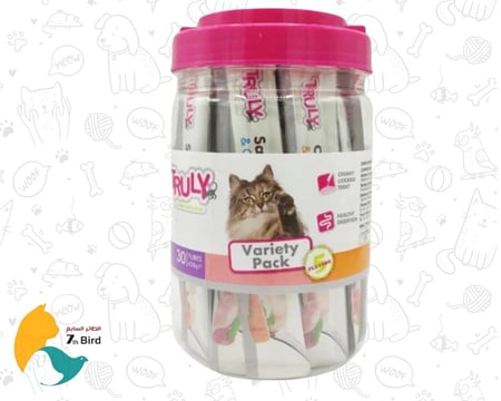 ترولي مكافات للقطط بنكهات متنوعة truly