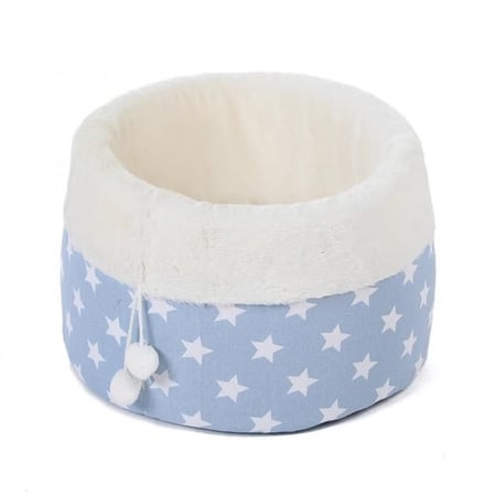 سرير فرو دائري الشكل للقطط من سيفن بيرد على شكل سلة