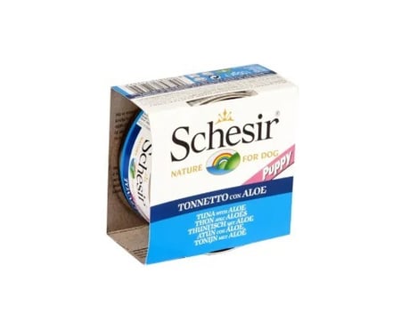 معلبات شيزر للجراء معلبات تونا وصبار في الجلي 150 غ