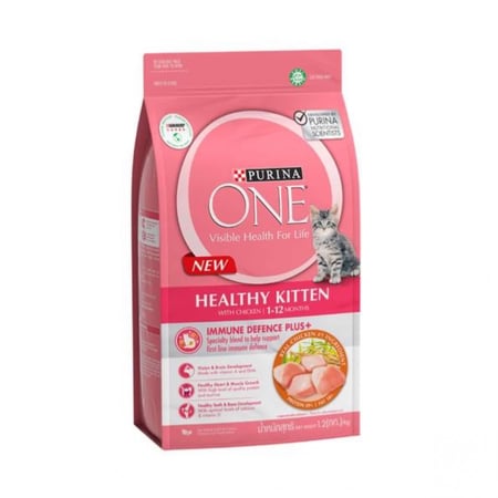 طعام جاف للكيتن بنكهة الدجاج بورينا ون 380g