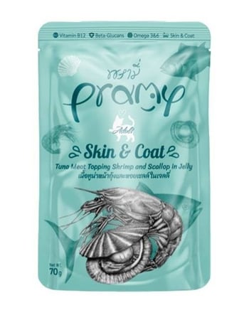 برامي طعام رطب التونا والروبيان فى الجيلى للقطط 70 غ