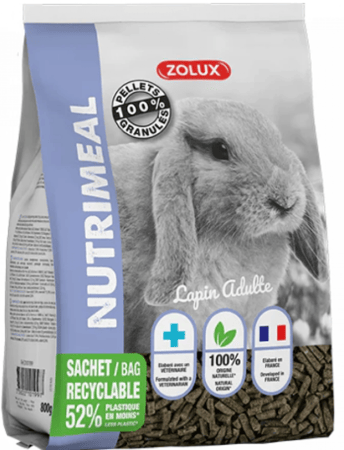 نوتريميل زولكس 3 حبيبات للارانب القزمية الكبيرة 800غ