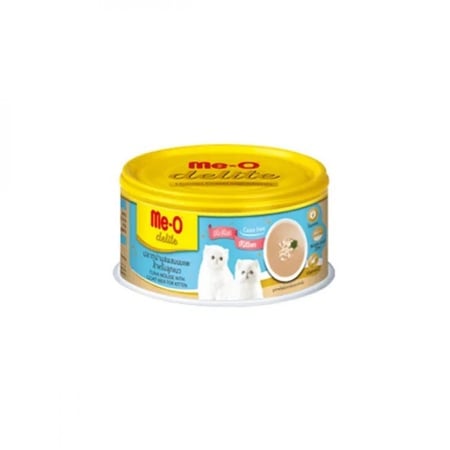 معلبات ميو طعام رطب التونة وحليب للقطط الصغيره 80جرام Me-O