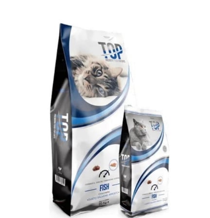 توب طعام جاف ايطالي للقطط بالسالمون 20 كغ