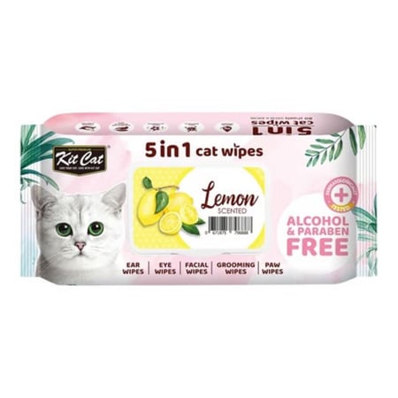 كت كات مناديل معطره برائحة الليمون – 80 منديل