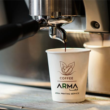 كوب 9 اونص سنقل مع طباعة على حسب الطلب يرجى اختيار الكمية