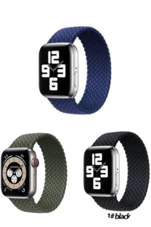 سير ساعه قماش مطاط مقاس 44-42-45